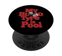 Mi Tipo de Sangre es Piscina PopSockets PopGrip Adhesivo