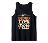 Mi tipo de sangre es PSL Pumpkin Spice Nurse Camiseta sin Mangas