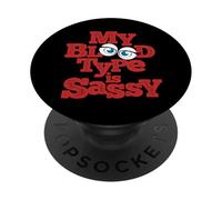 Mi Tipo de Sangre es Rock and Roll PopSockets PopGrip Adhesivo