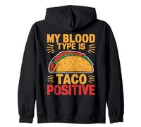 Mi tipo de sangre es Tacos Positivo Normal Tacos Food Sudadera con Capucha