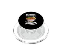 Mi Tipo Favorito de Hombres es Ramen Funny Ramen Lover PopSockets PopGrip para MagSafe