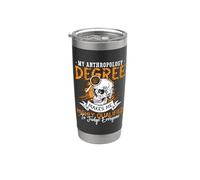 Mi título en antropología me convierte en antropología muy antigua Vaso térmico de acero inoxidable de doble pared