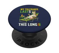 Mi tolerancia hacia la Gente Dura Tanto Tiempo PopSockets PopGrip Adhesivo