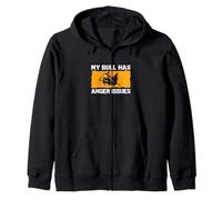Mi Toro Tiene Problemas de ira Funny Bull Riding Cowboy Bull Rider Sudadera con Capucha