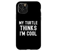 Mi tortuga piensa que soy genial dueño de tortugas mamá/papá divertido Carcasa para iPhone 11 Pro