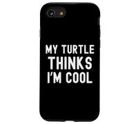 Mi tortuga piensa que soy genial dueño de tortugas mamá/papá divertido Carcasa para iPhone SE (2020) / 7 / 8