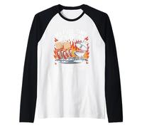 Mi trabajo a tiempo completo hoy protegiendo el día del trabajo de la parrilla Camiseta Manga Raglan