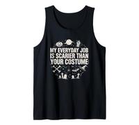 Mi Trabajo Diario da más Miedo Que tu Divertido Disfraz de Halloween Camiseta sin Mangas