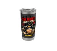 Mi trabajo es secreto incluso yo no sé lo que estoy haciendo gracioso Vaso térmico de acero inoxidable de doble pared