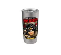 Mi trabajo es secreto incluso yo no sé lo que estoy haciendo gracioso Vaso térmico de acero inoxidable de doble pared