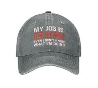 Mi Trabajo Es Un Secreto A Voces, Ni Siquiera Yo Sé Lo Que Estoy Haciendo. Mujer Hombre Gorra De Béisbol Ajustable Sombrero Vintage Cap para Deporte Aire Libre Running