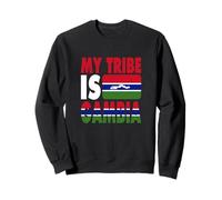 Mi Tribu es Gambia Me Encanta el Mapa de la Bandera de Gambia Sudadera