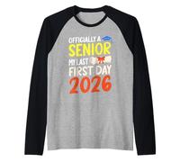 Mi última Clase del Primer día de 2026 Senior Back To School 2026 Camiseta Manga Raglan