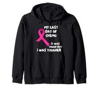 Mi Último Día De Quimio Fue Duro, Pero Yo Lo FUI Más Sudadera con Capucha