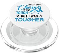 Mi último día de quimioterapia fue difícil, Pero era más difícil cáncer PopSockets PopGrip para MagSafe