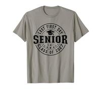 Mi último Primer día Senior 2027 Clase de 2027 Regreso a la Escuela Camiseta