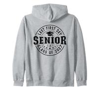 Mi último Primer día Senior 2027 Clase de 2027 Regreso a la Escuela Sudadera con Capucha