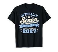 Mi último Primer día Senior Year 2027 Clase de 2027 Vintage Camiseta