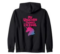 Mi Unicornio Piensa Que Soy Genial, Linda Mascota de fantasía Sudadera con Capucha