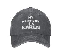 Mi Vecina Es Una Karen Mujer Hombre Sombrero Cómoda Gorra De Béisbol Secado Rápido Gorras Hip Hop para Senderismo Golf Aire Libre