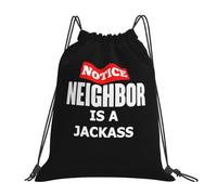 Mi Vecino Es Un Idiota Hombre Mujer Mochilas Deportiva Plegable Bolsa De Deporte Ajustable Bolsa De Gimnasio Para Fútbol Senderismo Viaje