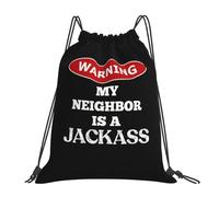Mi Vecino Es Un Idiota Unisex Mochila De Cuerdas Casual Mochila Con Cordón Impermeable Bolsa De Deporte Para Viaje Senderismo Baloncesto