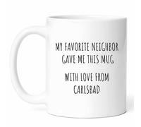 Mi Vecino Favorito En Carlsbad Taza Porcelana Tazas Con Asa Taza De Café 330Ml Para Leche Zumo Café