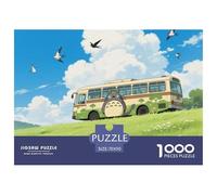 Mi Vecino Totoro 1000 Piezas Obra De Arte Entretenimento Un Desafiante para Mujeres Regalos para Hombres Rompecabezas Decoración 70x50cm/1000pcs