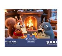 Mi Vecino Totoro 1000 Piezas Obra De Arte Un Desafiante Creativo Diversión Imposible Juguetes Desafiantes 38x26cm/1000pcs