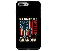Mi Veterano Favorito es mi Familia patriótica de Abuelo Carcasa para iPhone 7 Plus/8 Plus