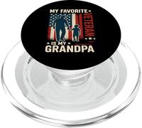 Mi Veterano Favorito es mi Familia patriótica de Abuelo PopSockets PopGrip para MagSafe