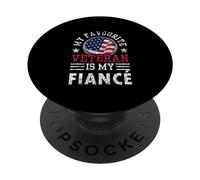 Mi Veterano Favorito es mi prometido parientes Veteranos Orgullo PopSockets PopGrip Adhesivo