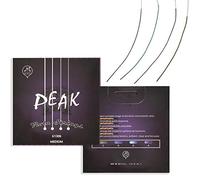 MI&VI PEAK Cuerdas para viola, juego completo, mediano, núcleo de acero puro, extremos de bola, aleación de aluminio (Viola 40.6 cm)