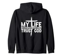 Mi vida cambió cuando aprendí a confiar en Dios Sudadera con Capucha