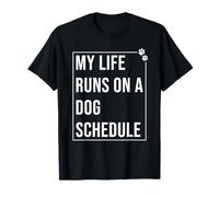Mi Vida Corre en un Perro Cita Divertida Camiseta