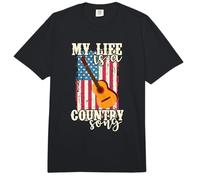 Mi Vida es una canción Country USA America Cowboys Comfort Colors Adult Heavyweight T-Shirt