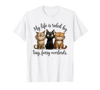 Mi Vida gobernada por Tiny Overlords Cat Owner Camiseta