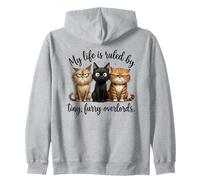 Mi Vida gobernada por Tiny Overlords Cat Owner Sudadera con Capucha