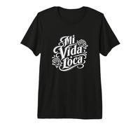 Mi Vida Loca Español My Crazy Life Latino Gráfico Camiseta Premium