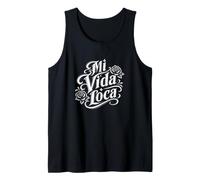 Mi Vida Loca Español My Crazy Life Latino Gráfico Camiseta sin Mangas