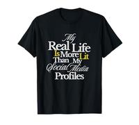 Mi Vida Real está más iluminada Que: Gráfico Camiseta