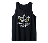 Mi Vida Real está más iluminada Que: Gráfico Camiseta sin Mangas