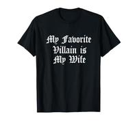 Mi Villano Favorito es mi Esposa Pareja Divertida Marido Casado Camiseta