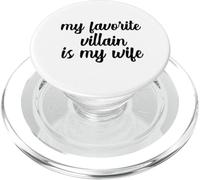 Mi Villano Favorito es mi Esposa Pareja Divertida Matrimonio Marido PopSockets PopGrip para MagSafe