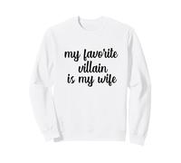 Mi Villano Favorito es mi Esposa Pareja Divertida Matrimonio Marido Sudadera