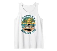 Mi WiFi Funciona Mejor bajo Palmeras, Divertido nómada Digital Camiseta sin Mangas