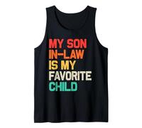 Mi yerno es mi hijo favorito, divertido Día del Padre, retro Camiseta sin Mangas