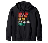 Mi yerno es mi hijo favorito, divertido Día del Padre, retro Sudadera con Capucha