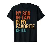Mi yerno es mi hijo favorito Funny Family Camiseta