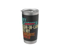 Mi yerno es mi hijo favorito retro - Hija reemplazada Vaso térmico de acero inoxidable de doble pared